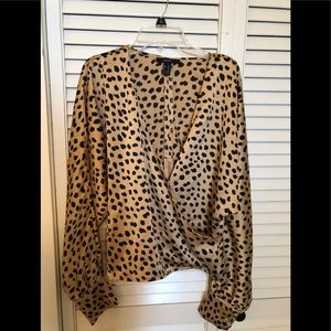 Forever 21 leopard blouse